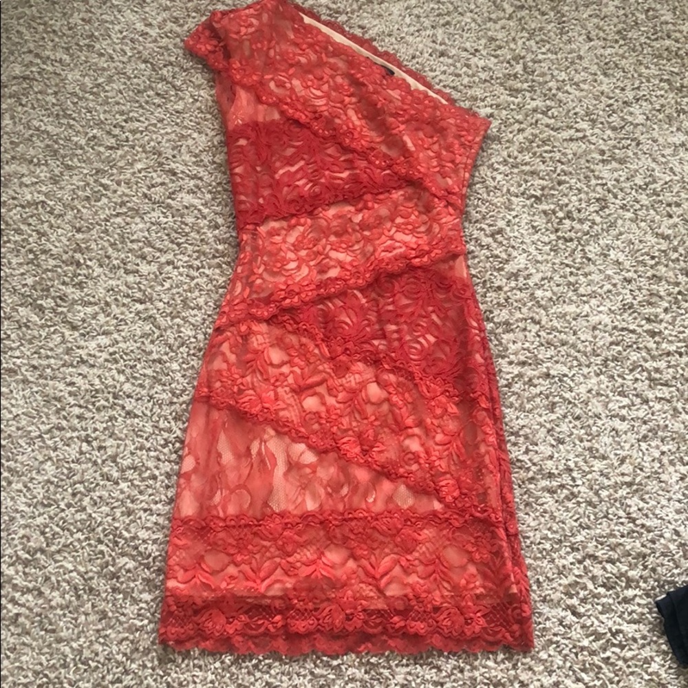 Bebe Red Lace Dress